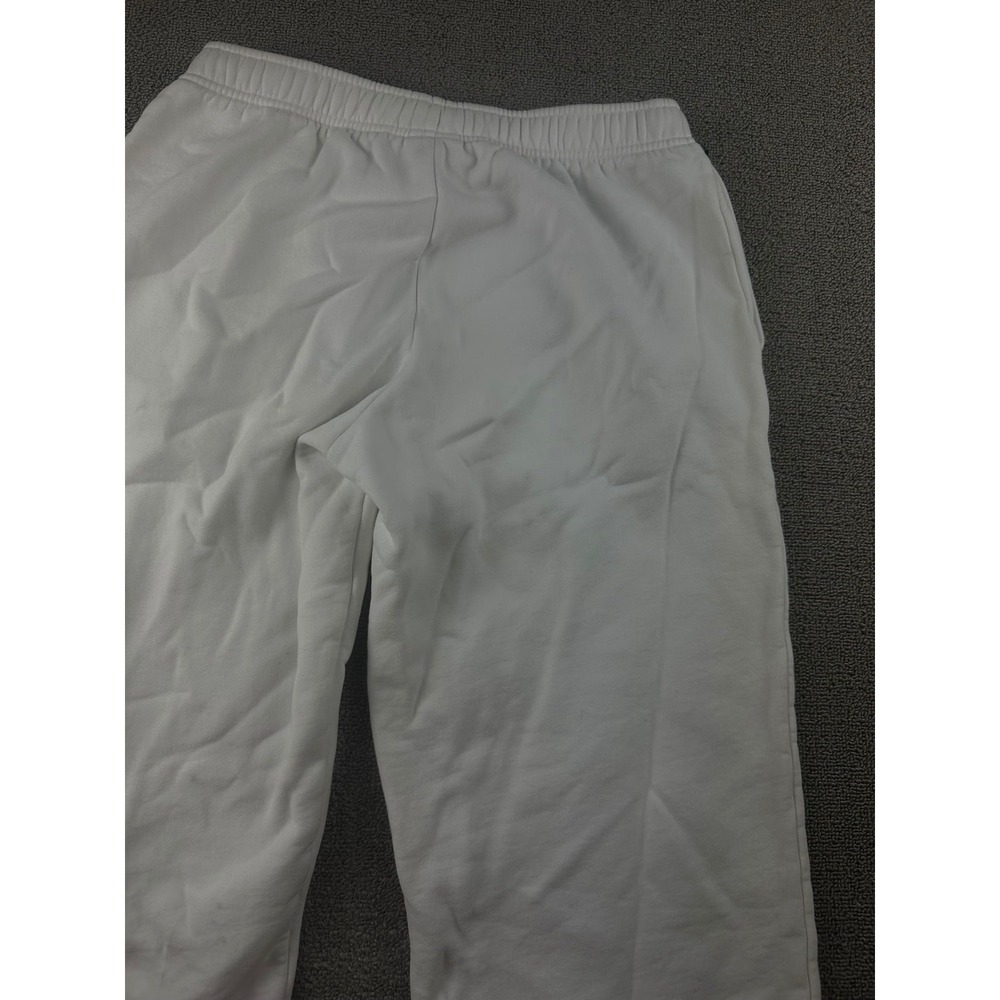 Aritzia Cozy Sweatfleece Mega Straight Sweatpants Women M White Sportswear - Picture 7 of 8